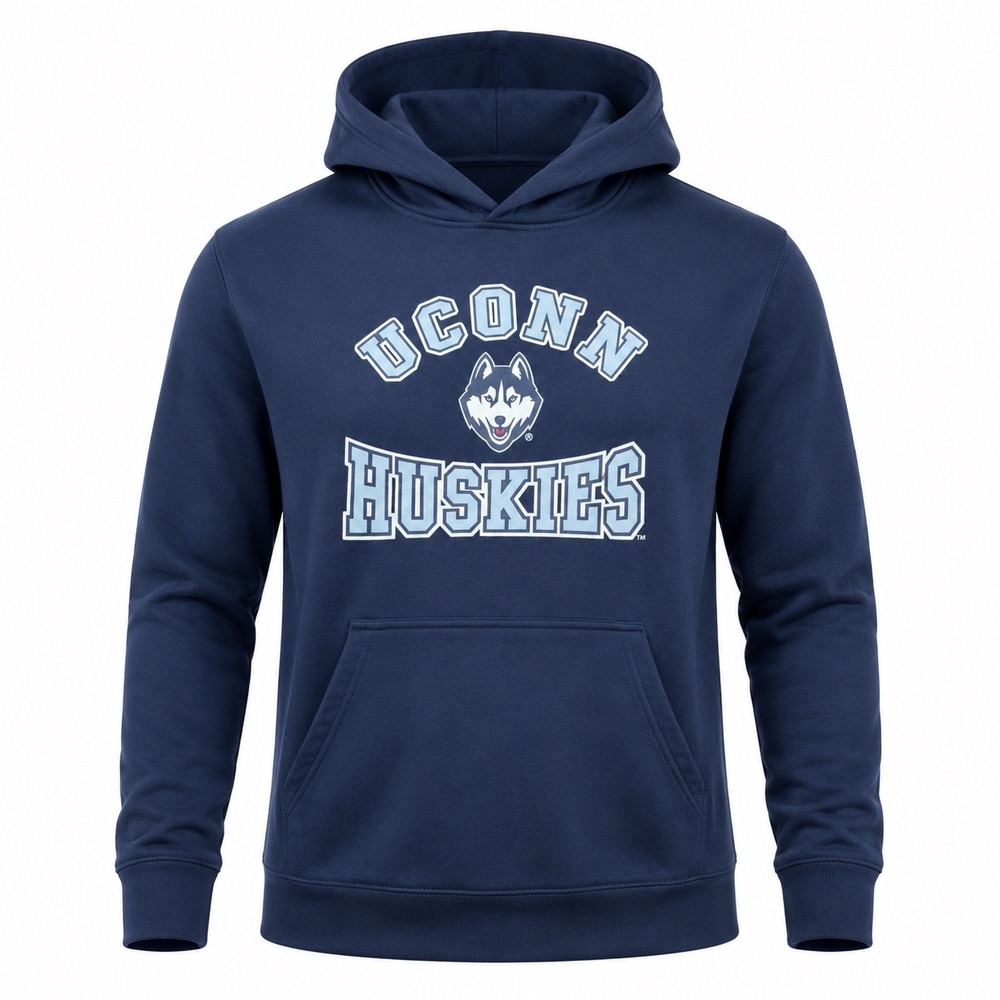 UConn Huskies Kids Navy Blue Pullover Hoodie XL 18/20 NWT sweatshirt streetwear